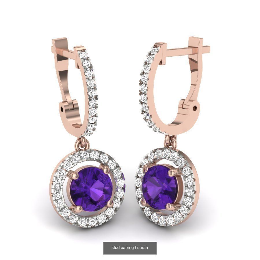 171 Women Long Earring 3dm STL Render Detail Bulk Collection _167