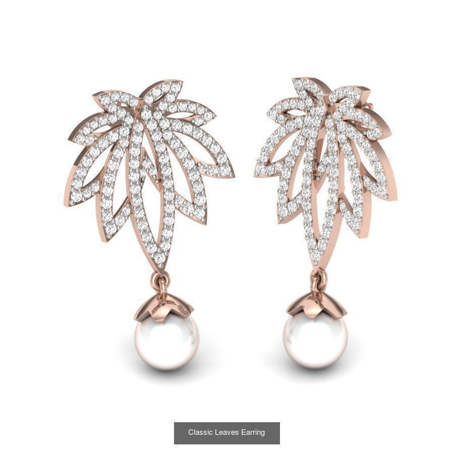 171 Women Long Earring 3dm STL Render Detail Bulk Collection _102