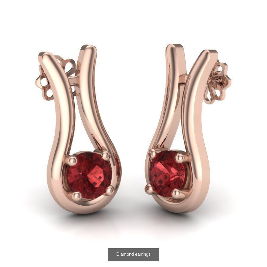 171 Women Long Earring 3dm STL Render Detail Bulk Collection _68