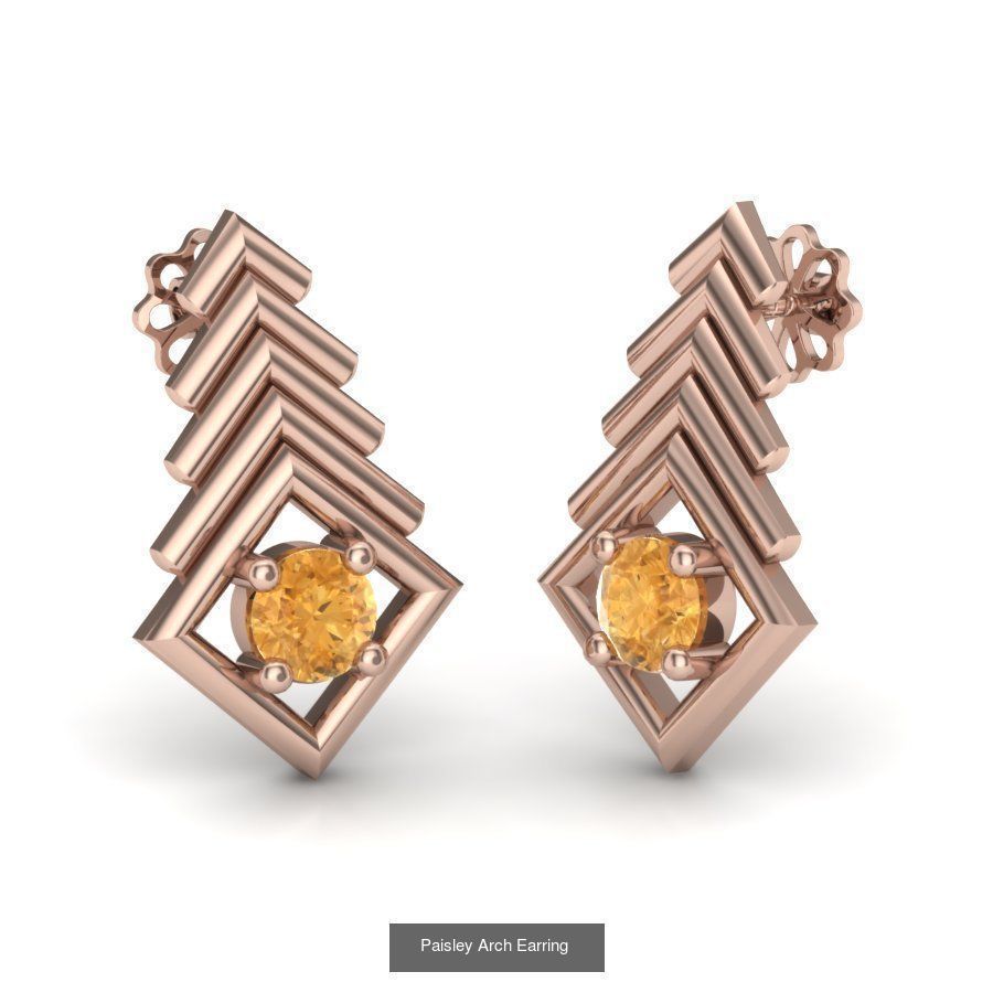 171 Women Long Earring 3dm STL Render Detail Bulk Collection _71