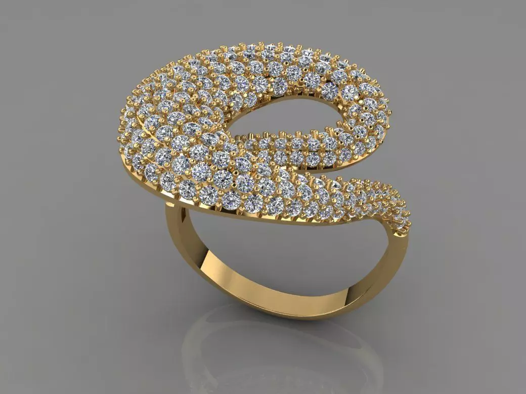 Fashion Ring women 3D print model