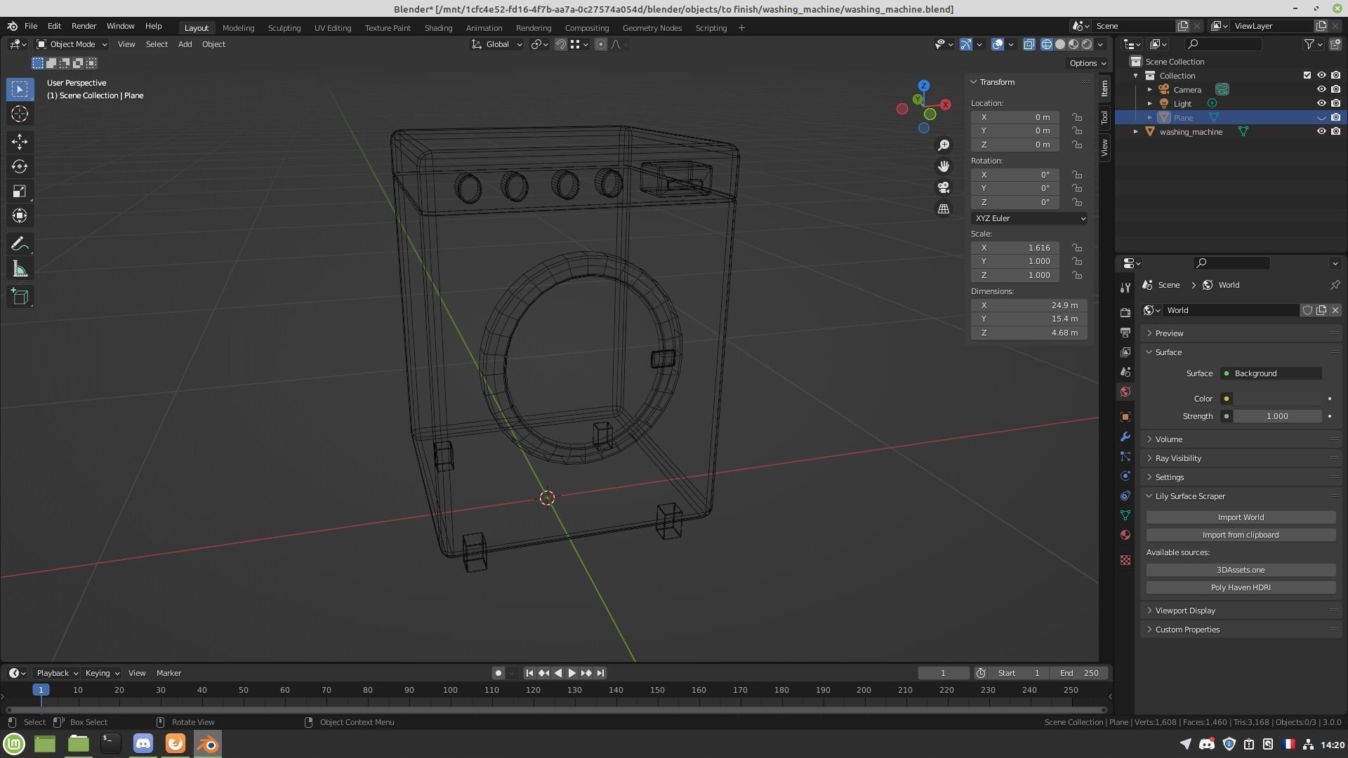 Washing machine 3D model_14