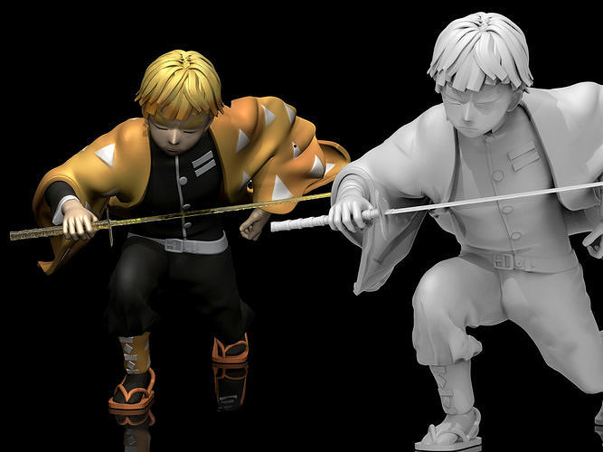 Zenitsu 3D Printable  3D print model