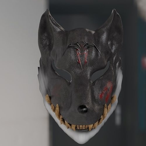 wolf mask 3D model