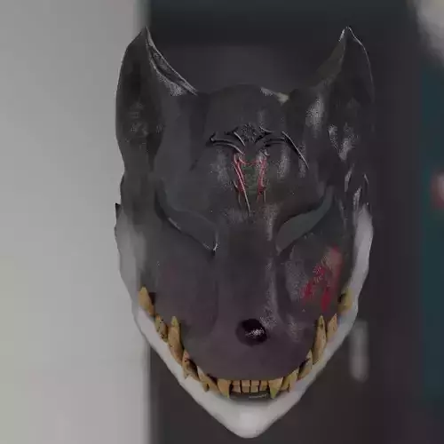 wolf mask 3D model