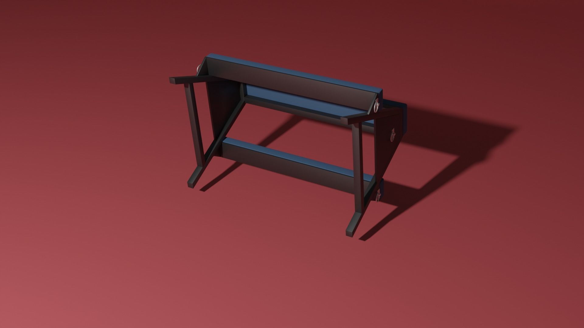 Spanking bench 3D model_10