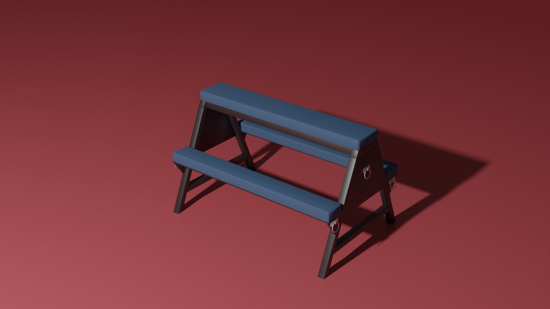 Spanking bench 3D model_3
