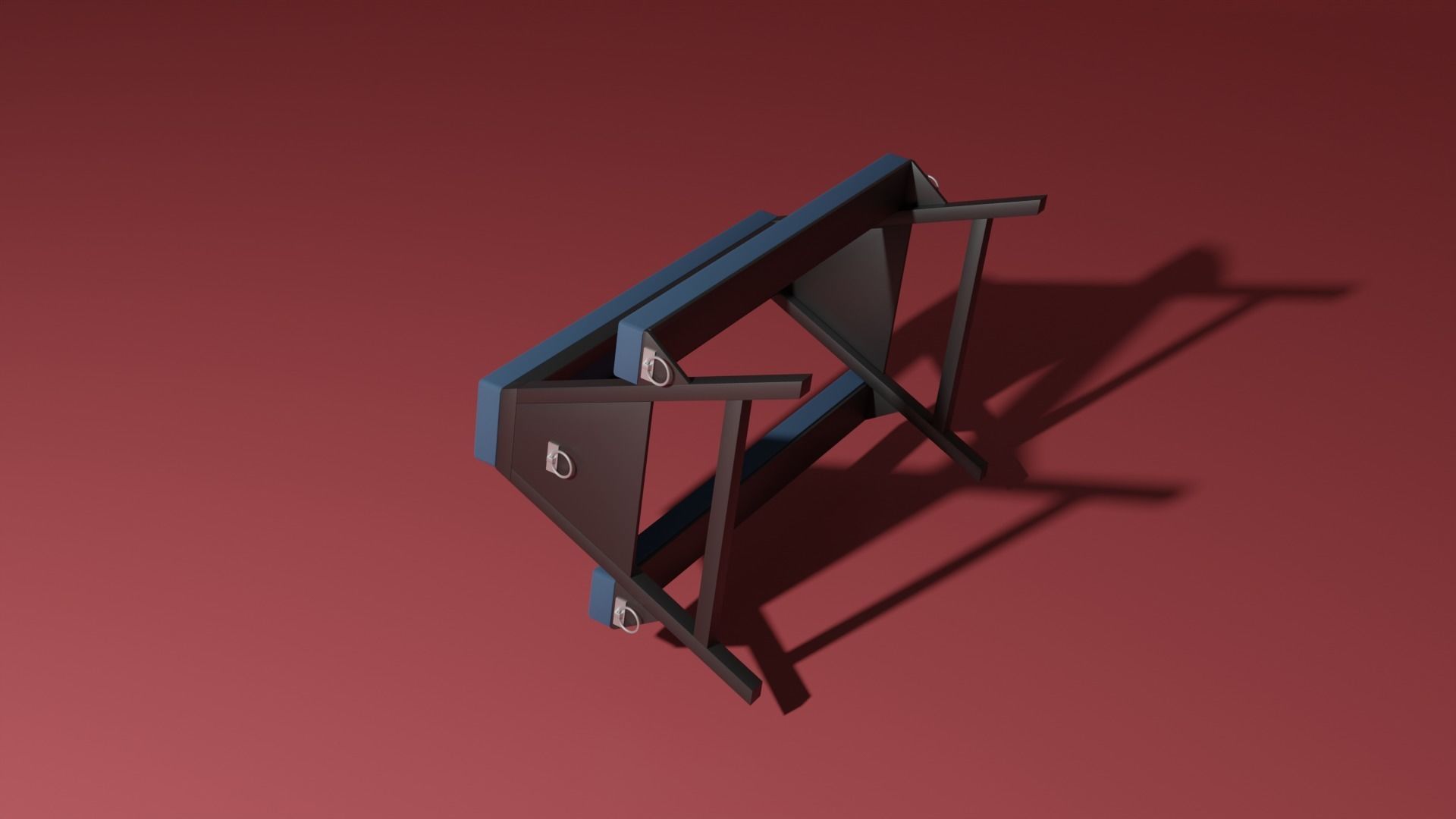 Spanking bench 3D model_8