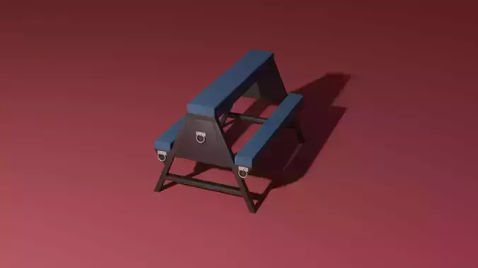 Spanking bench 3D model
