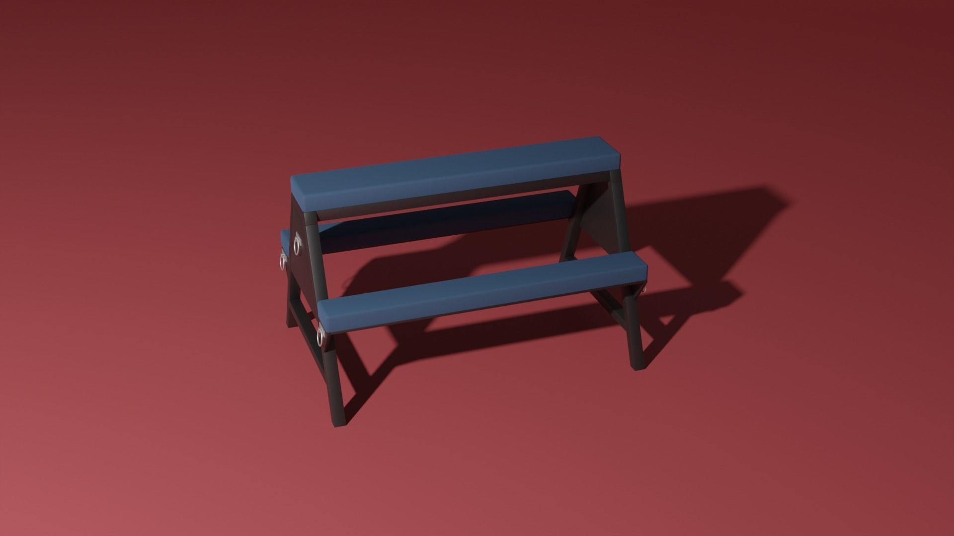 Spanking bench 3D model_7