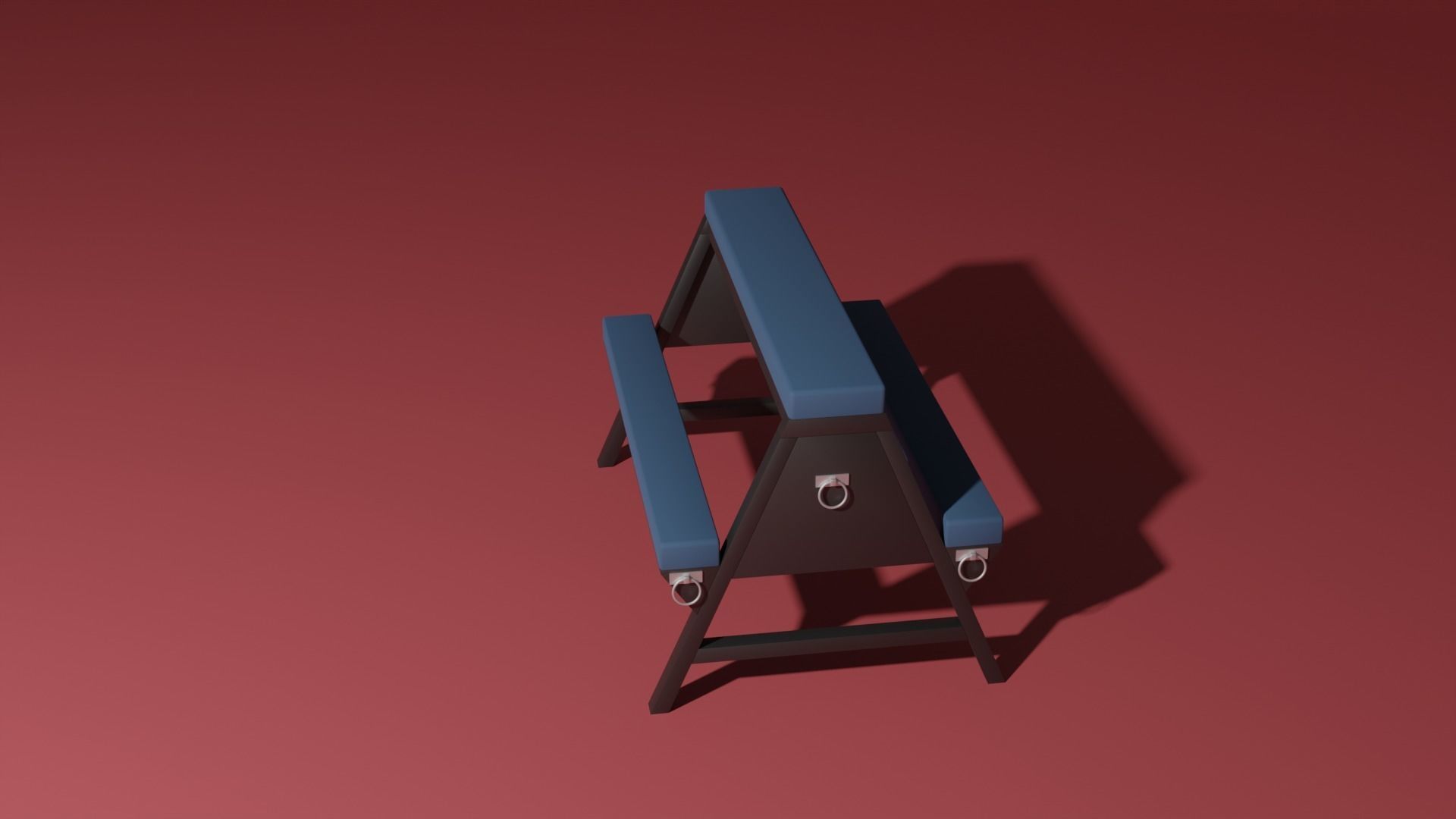 Spanking bench 3D model_5
