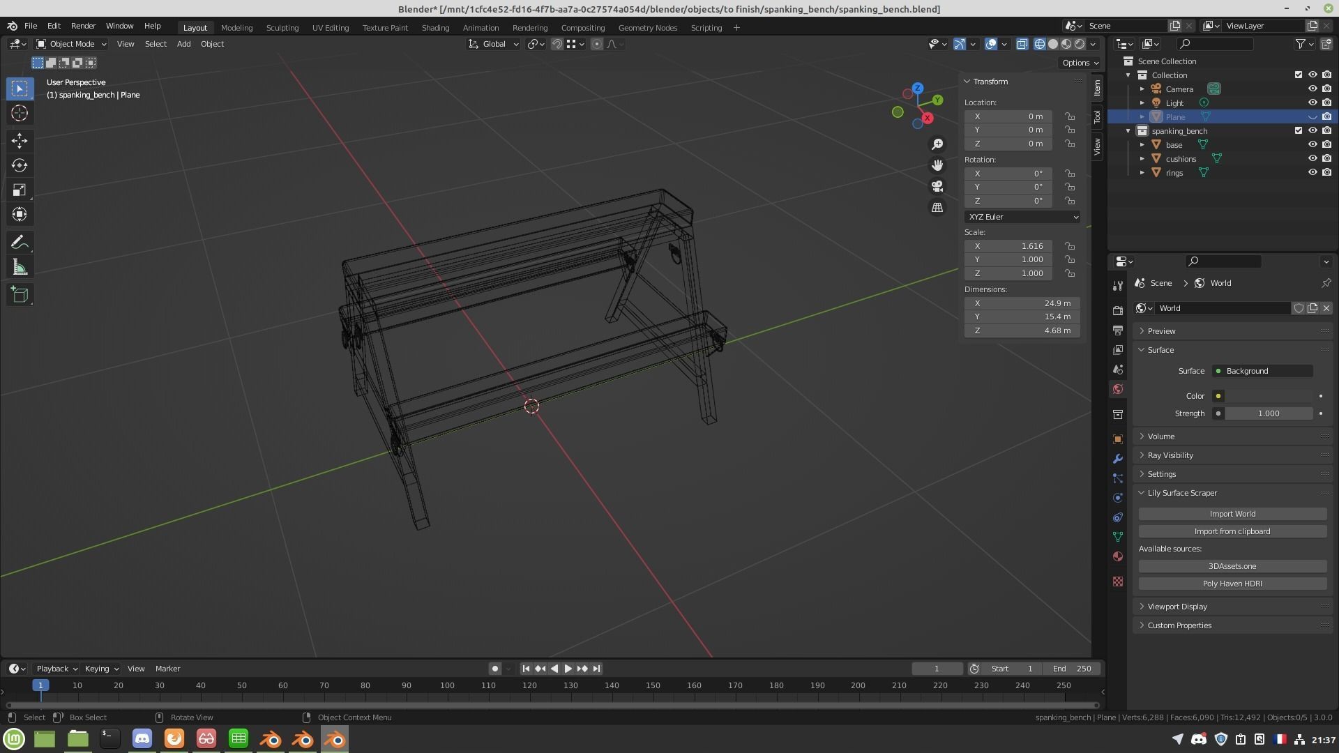 Spanking bench 3D model_17