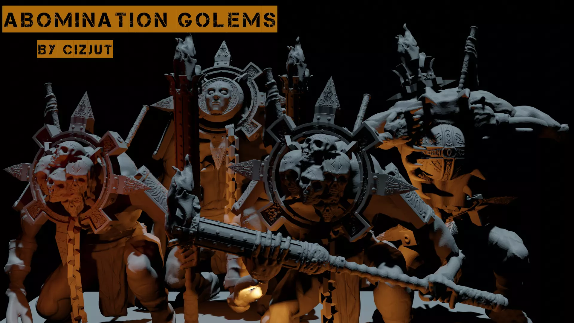 Abomination Golems by Cizjut 3D print model