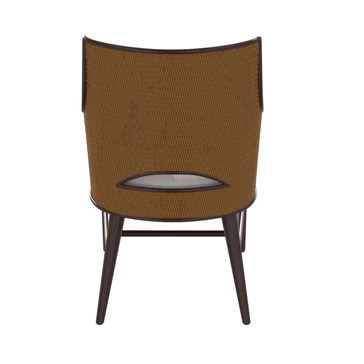 Palecek Avalon Arm Chair Dark Walnut 3D model_4