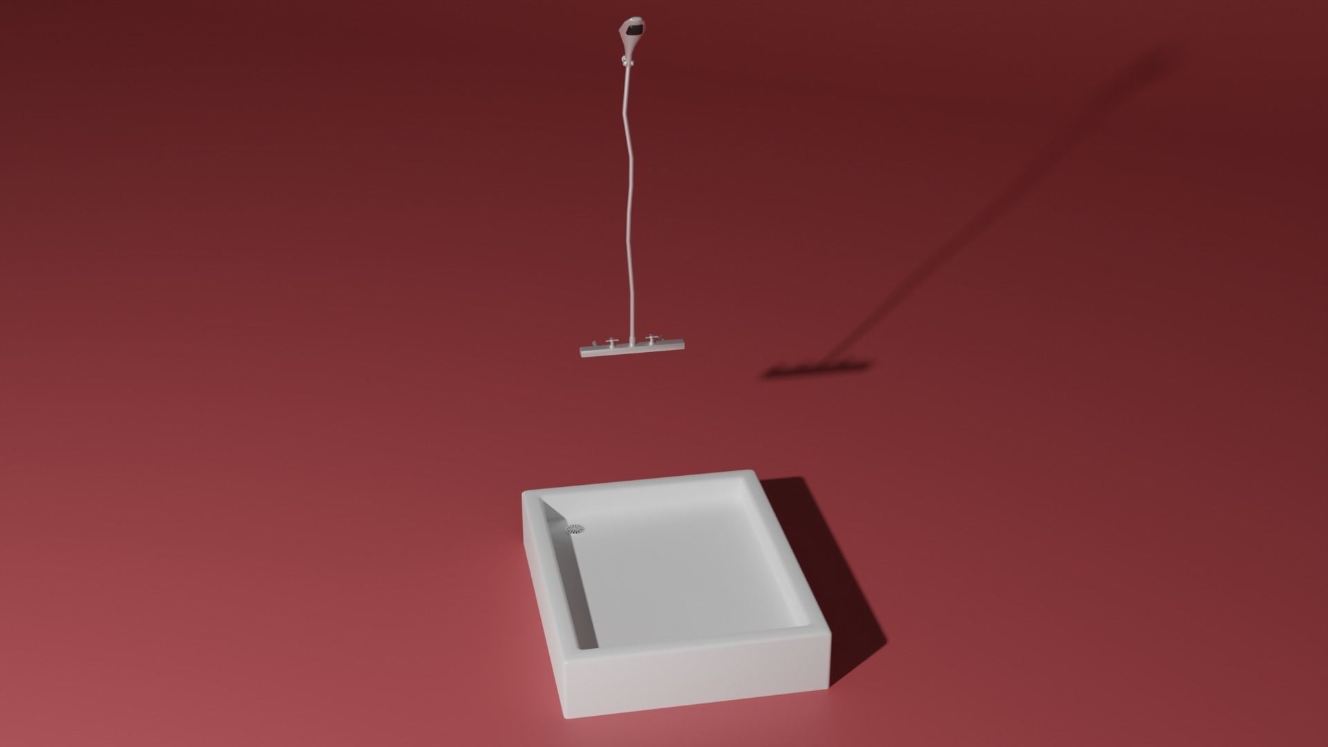 Shower sink 3D model_3