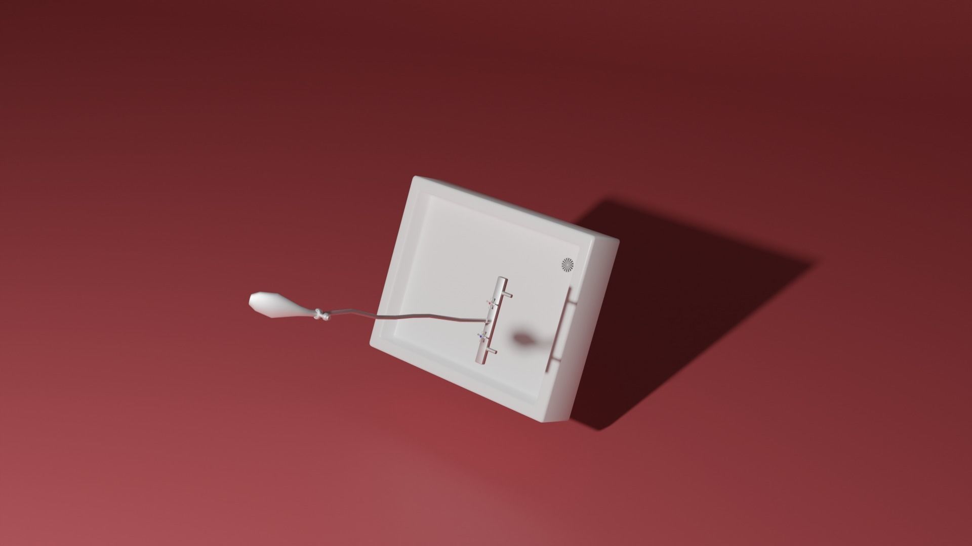 Shower sink 3D model_10