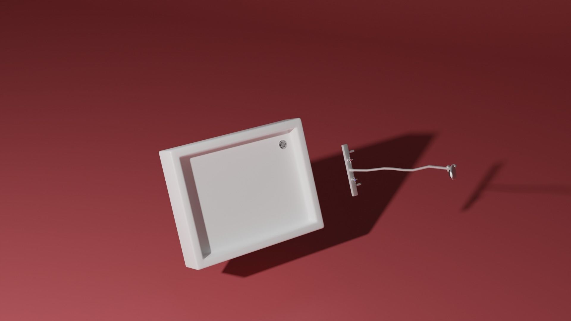 Shower sink 3D model_15