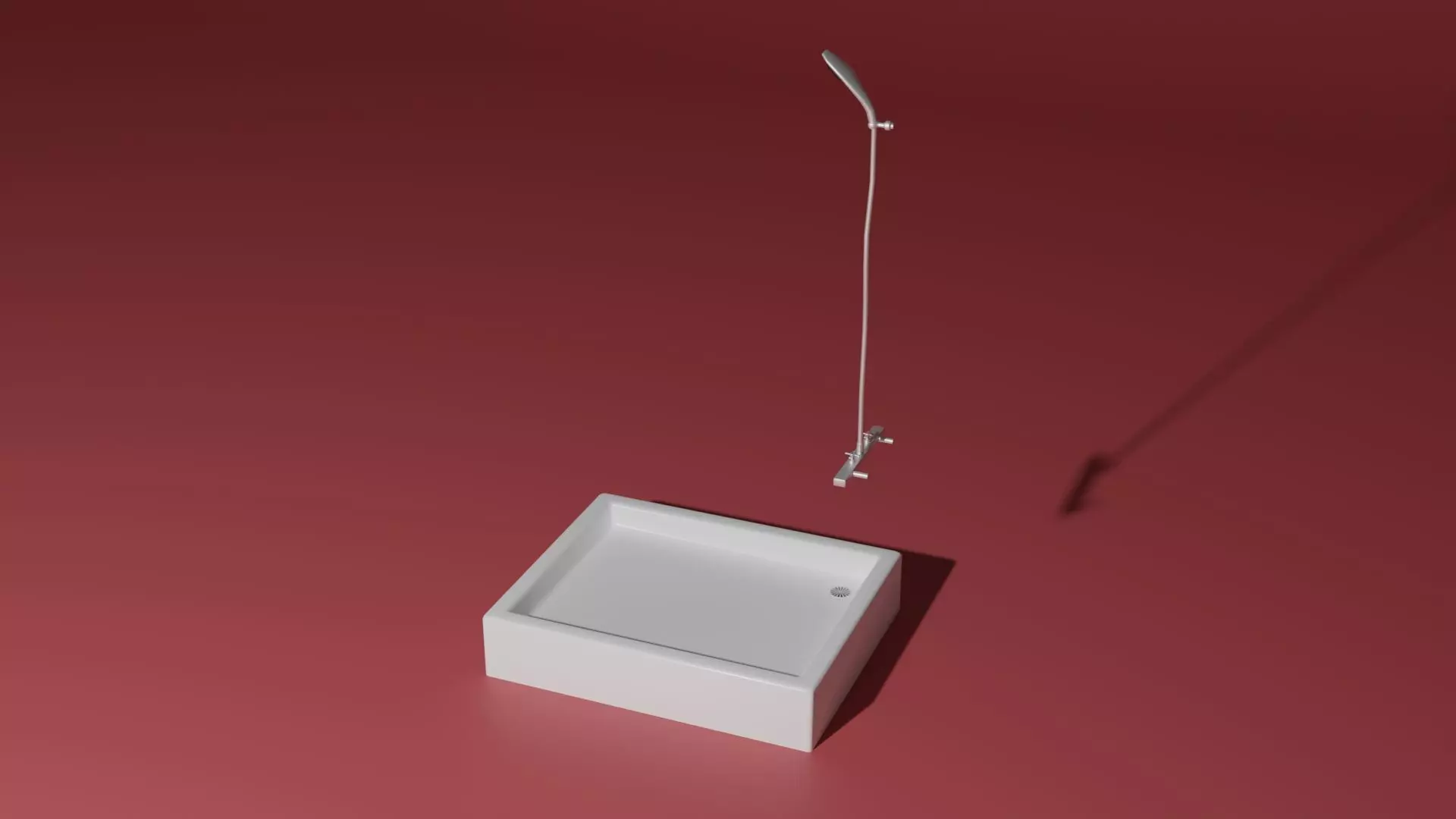 Shower sink 3D model_0