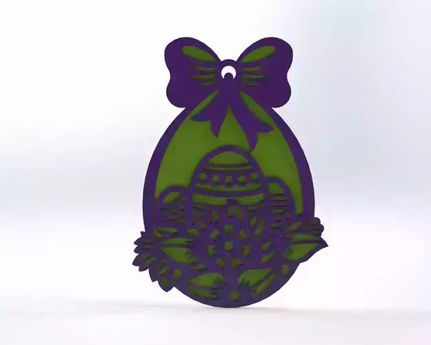 Easter decoration 1 with contrast 3D print model