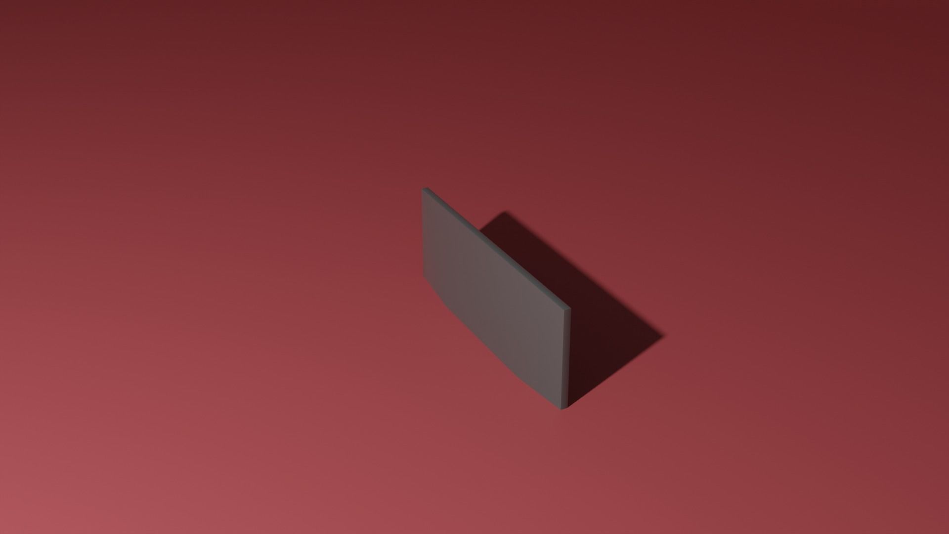 Television square 3D model_6