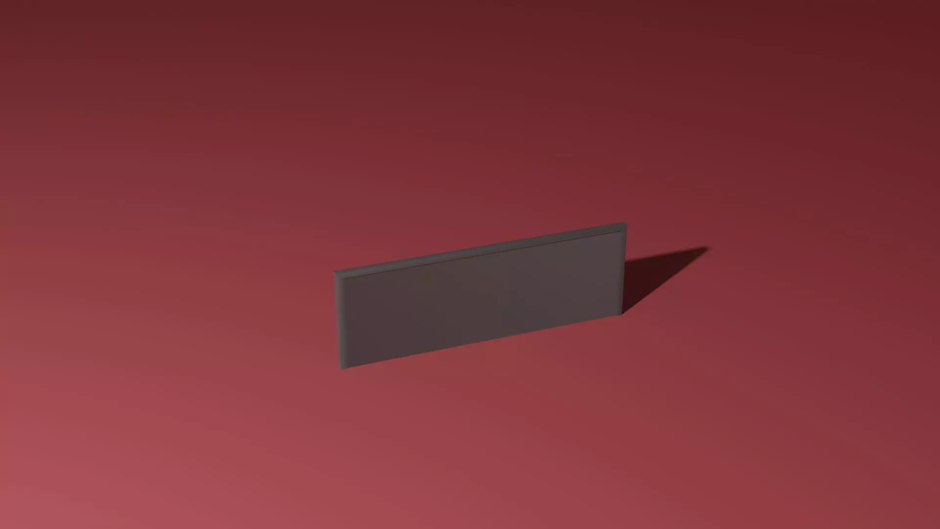 Television square 3D model_0