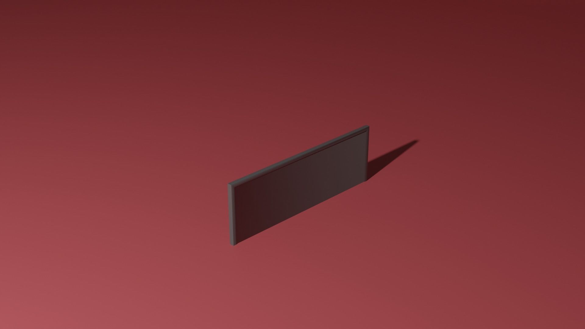 Television square 3D model_8