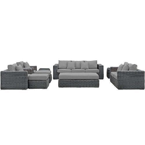 Wicker Rattan Seating Group  3D model 5
