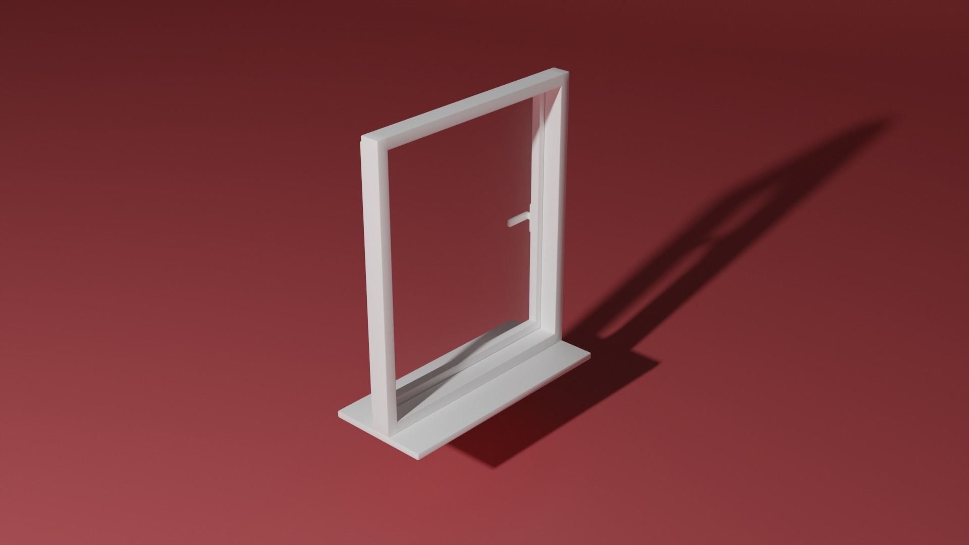 Window shelf 3D model_5