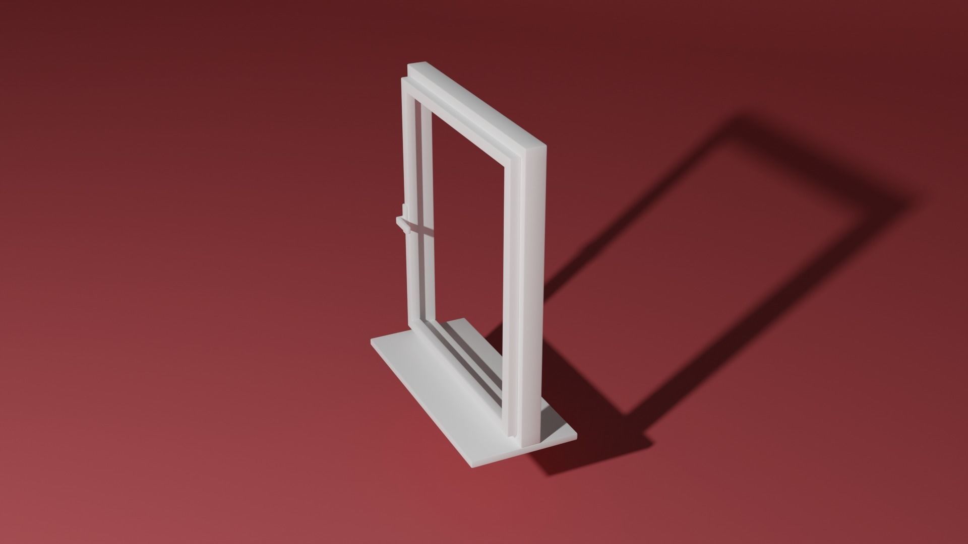 Window shelf 3D model_6