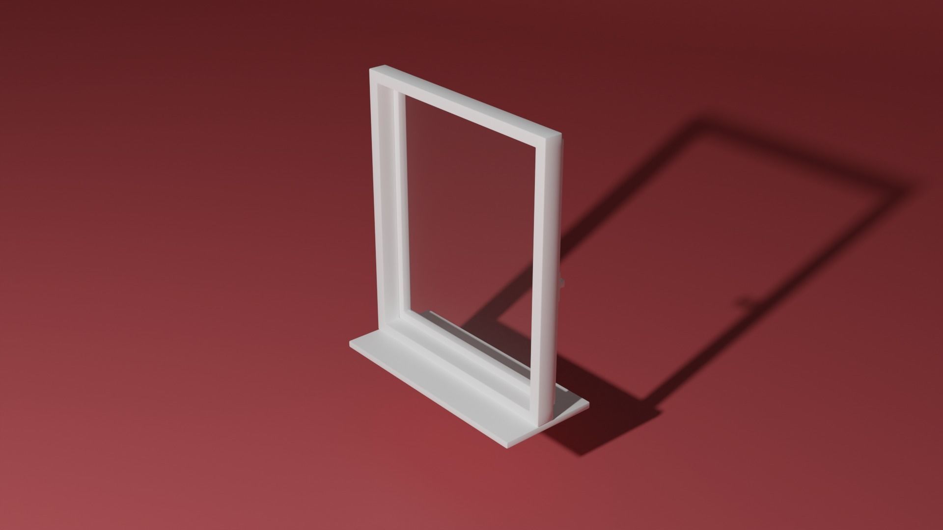 Window shelf 3D model_3