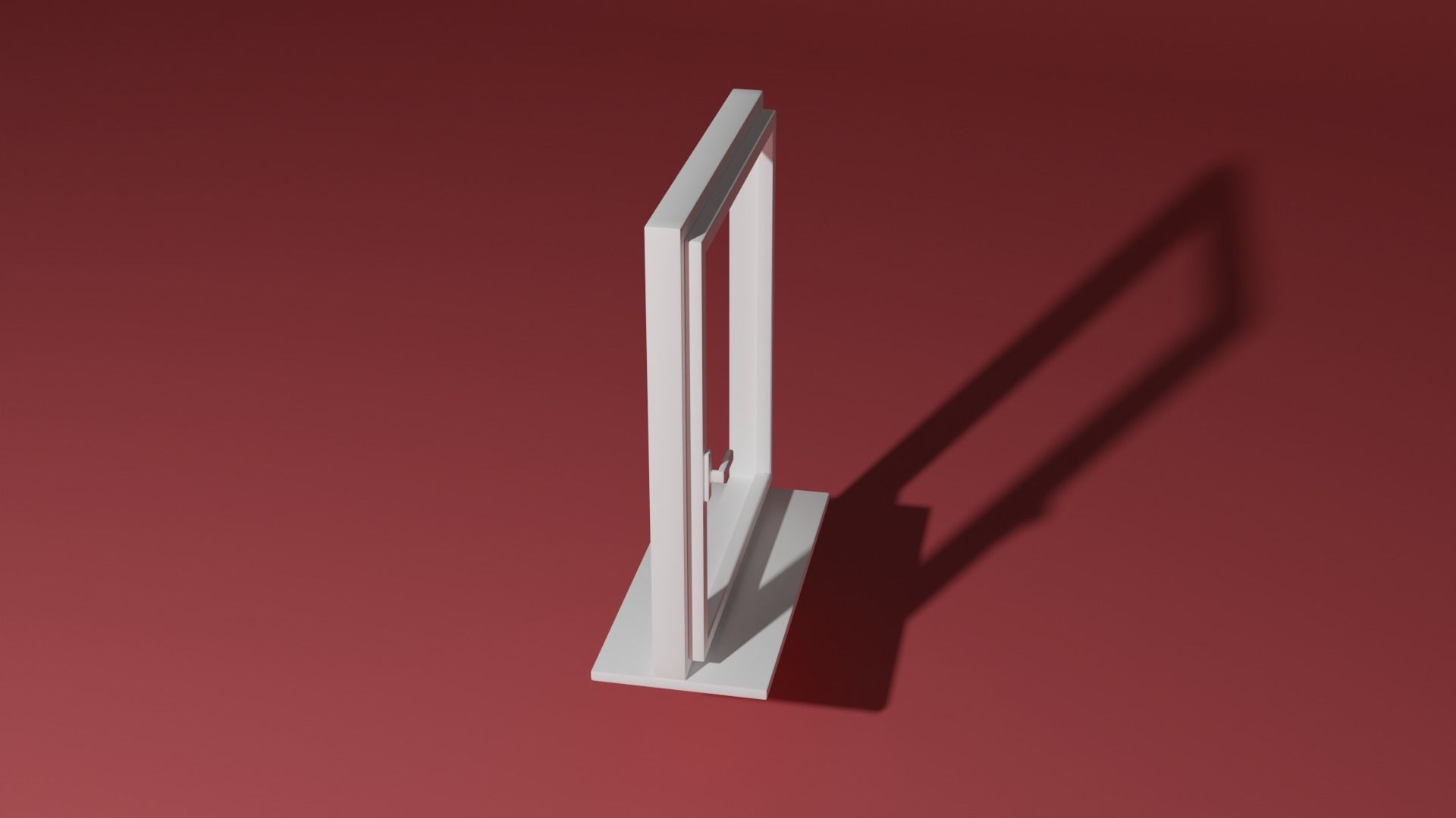 Window shelf 3D model_2