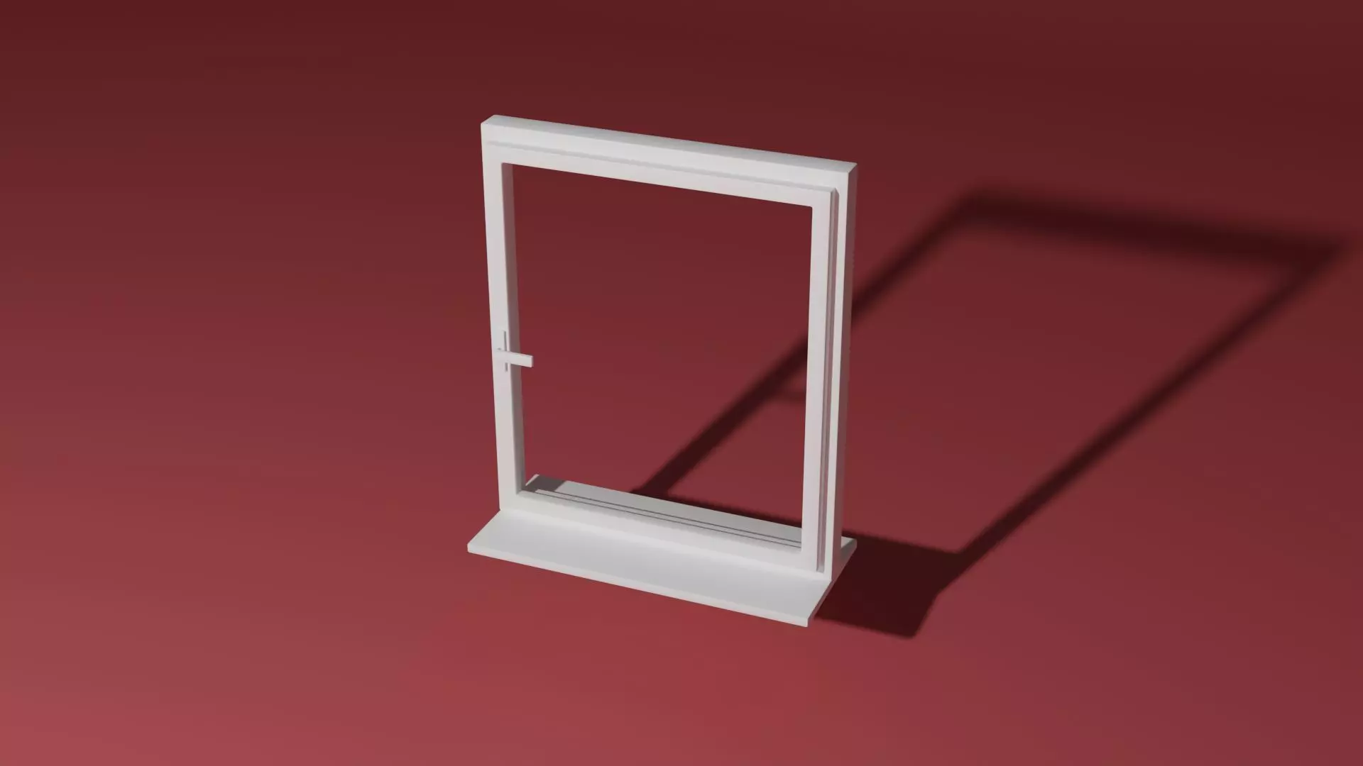 Window shelf 3D model_0