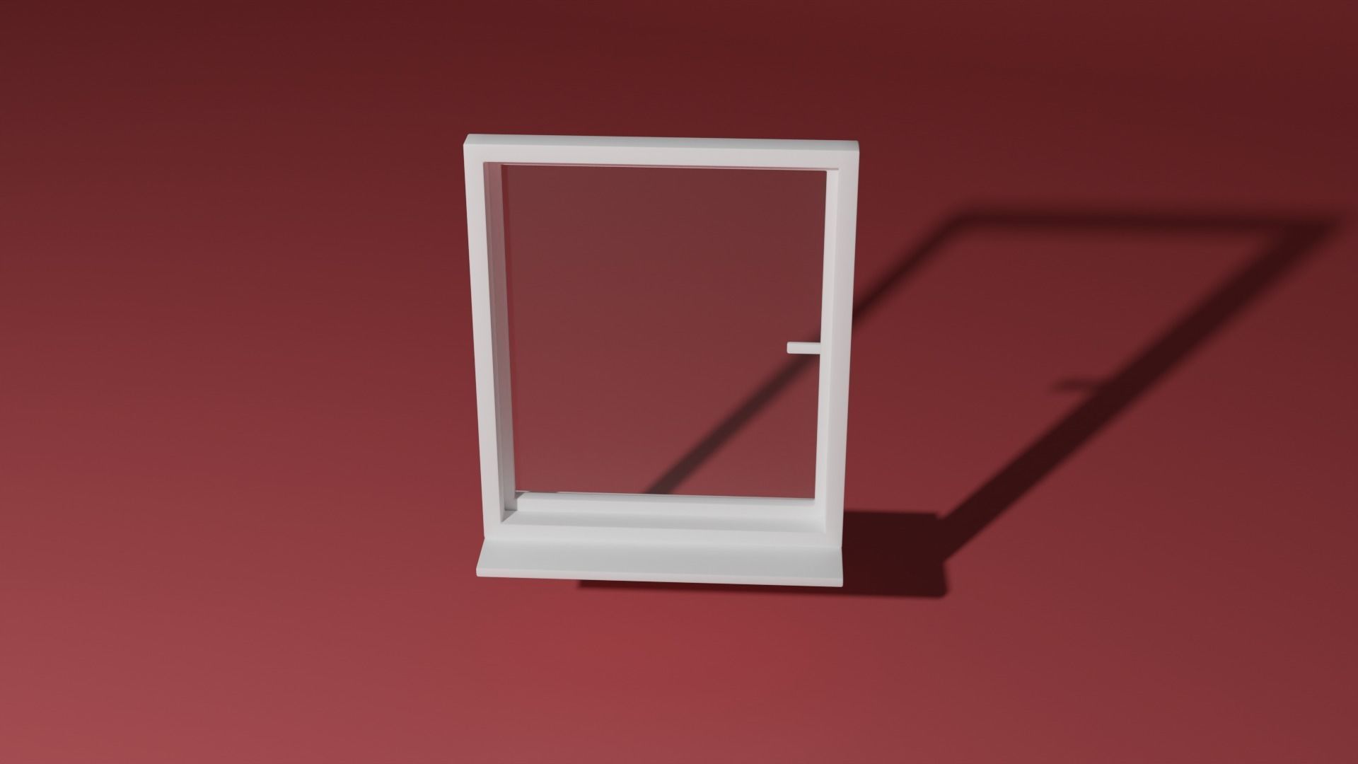 Window shelf 3D model_4