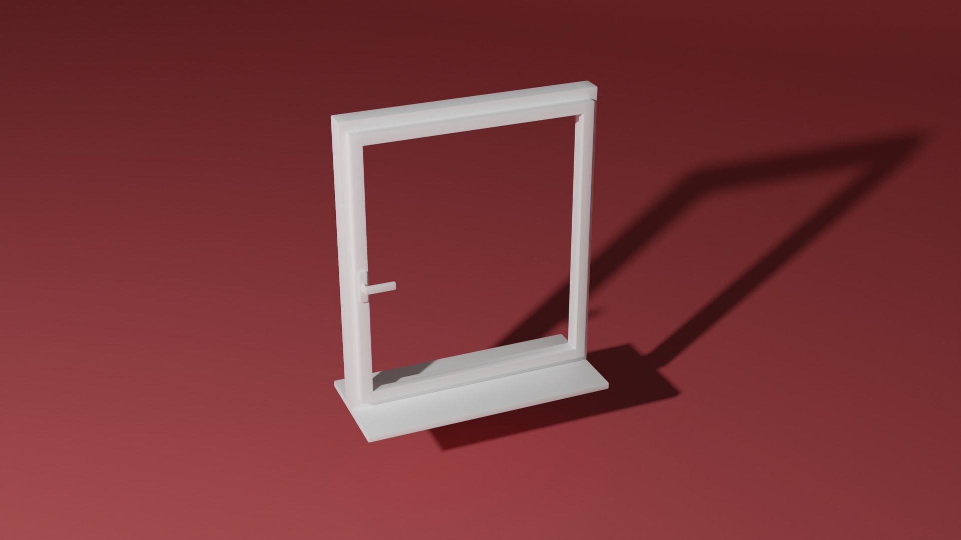 Window shelf 3D model_1