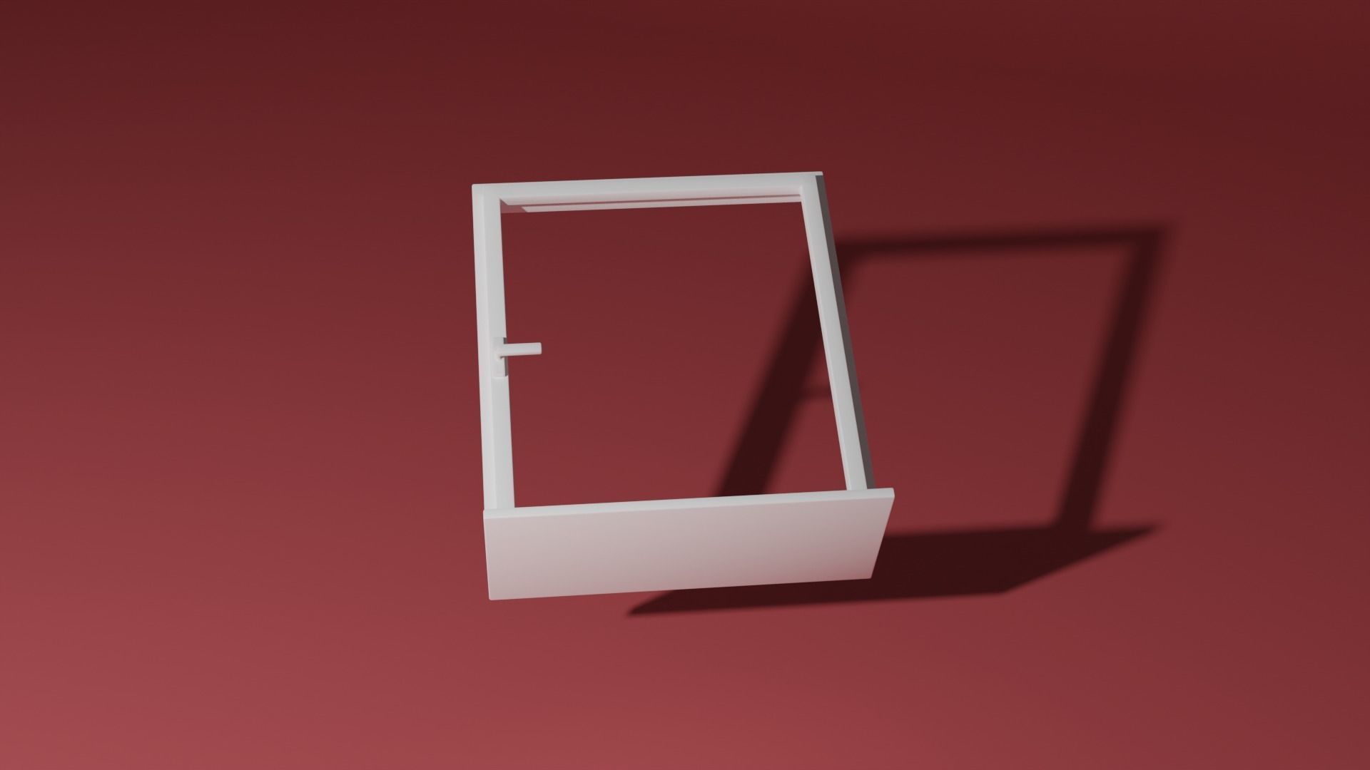 Window shelf 3D model_8