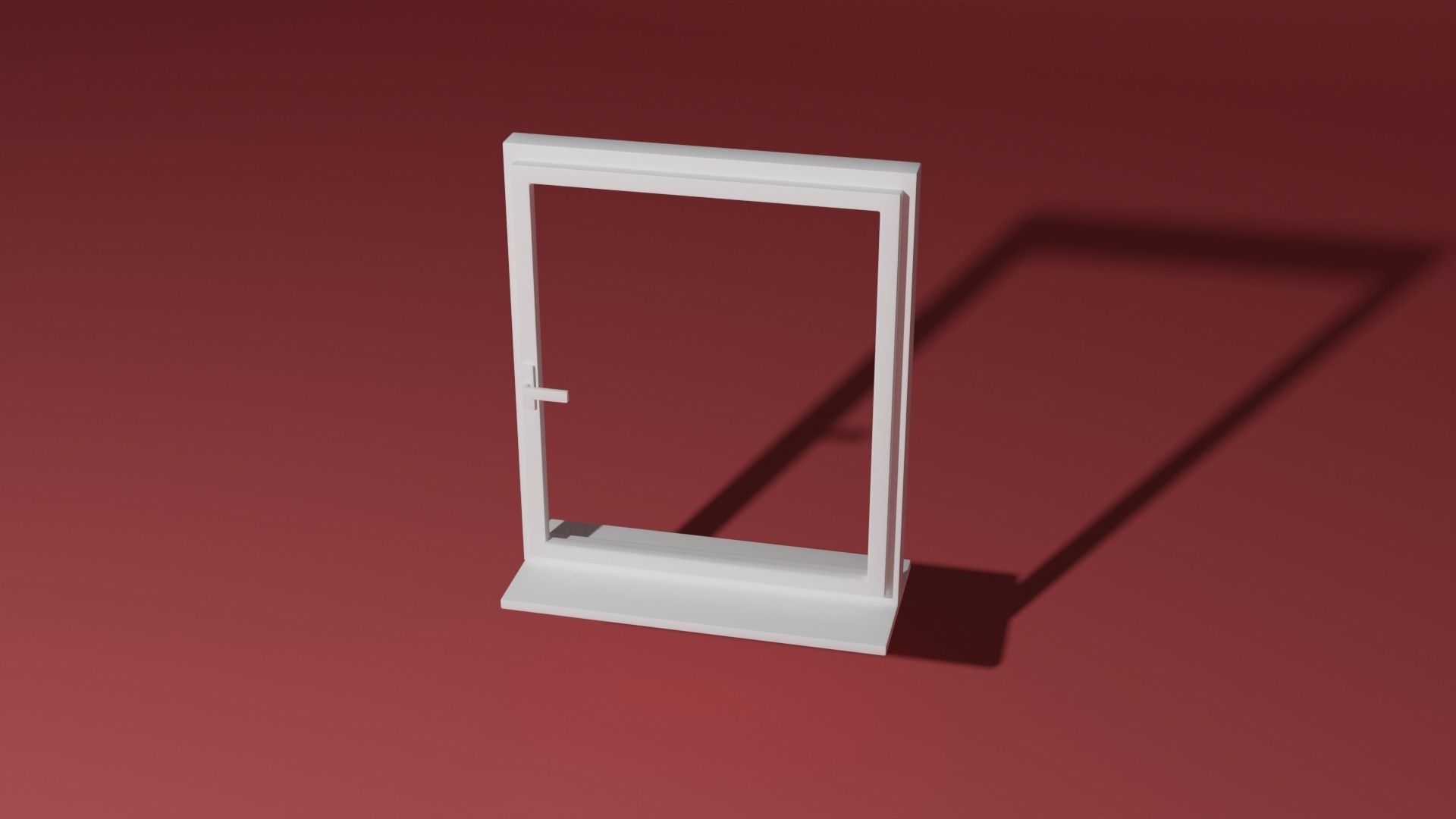 Window shelf 3D model_7