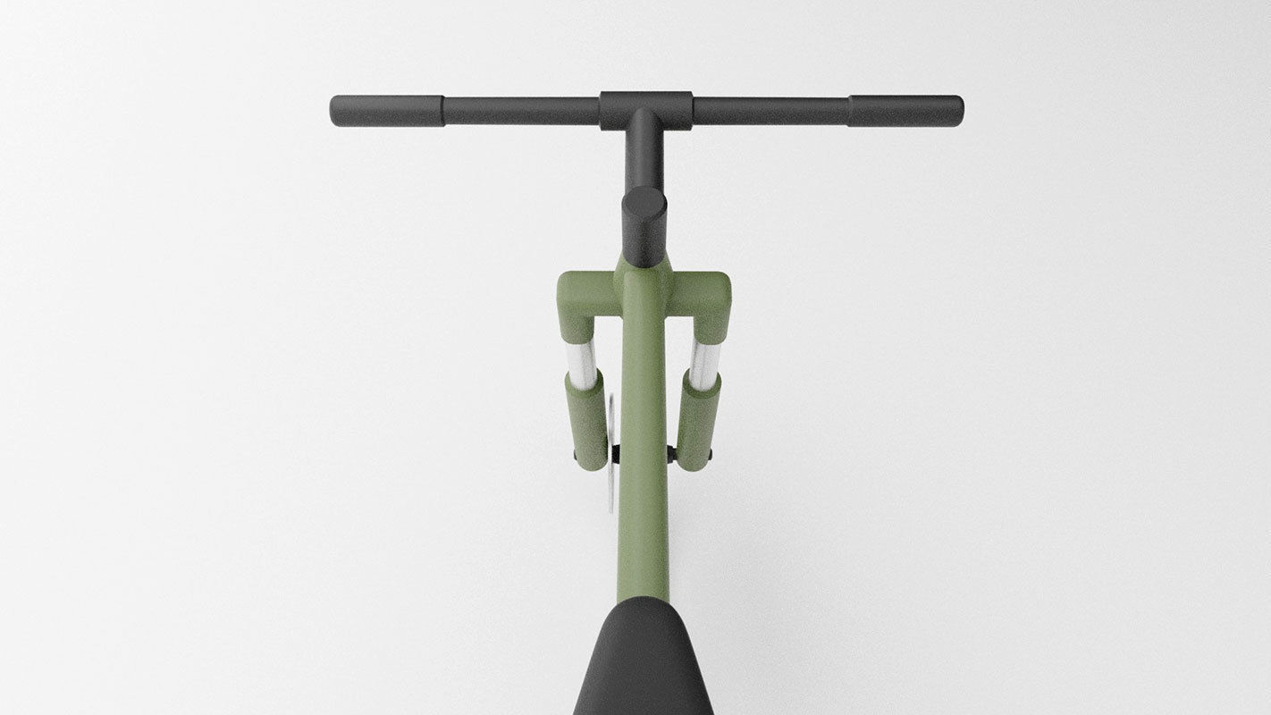 simple low poly bicycle model Low-poly 3D model_5