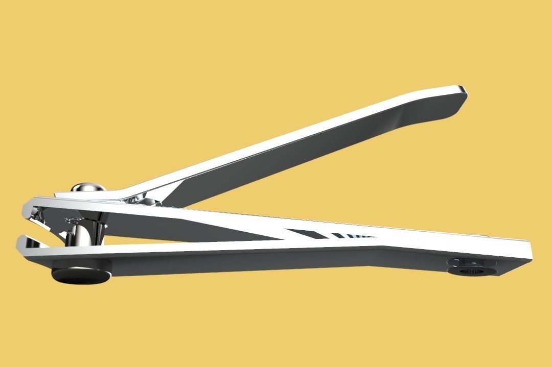 NAIL CLIPPER STAINLESS STEEL 3D model_2