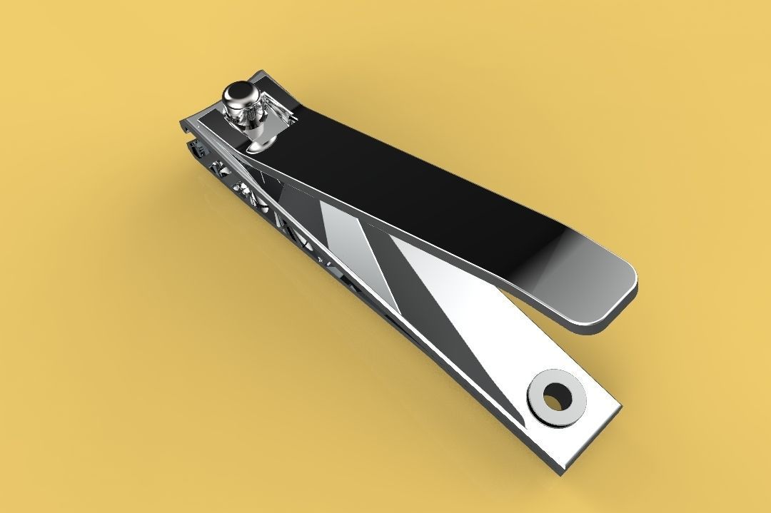 NAIL CLIPPER STAINLESS STEEL 3D model_5