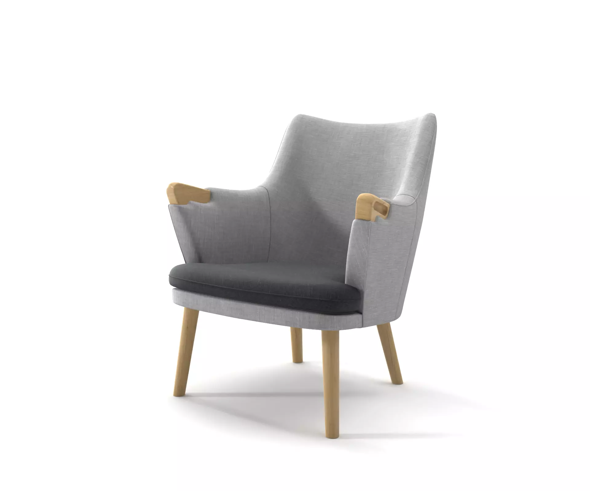 Ch71 lounge chair 3D model