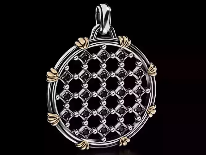 Antique diamond pendant 694