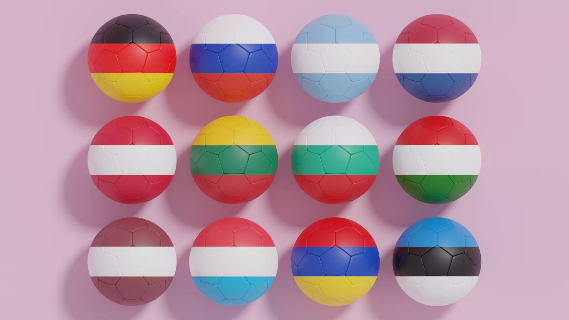 Flag Soccer Ball Collection 5 3D model_0