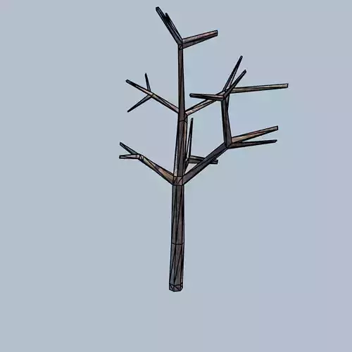 Lowpoly Dormant Tree Low-poly 3D model