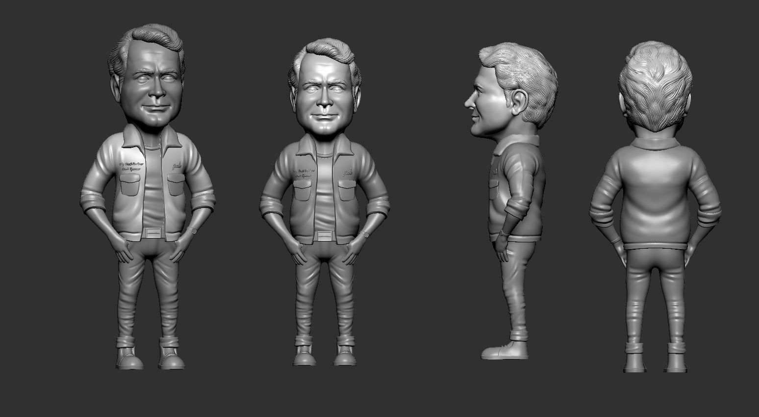 Terrance hill 3d caricature STL 3D print model_6