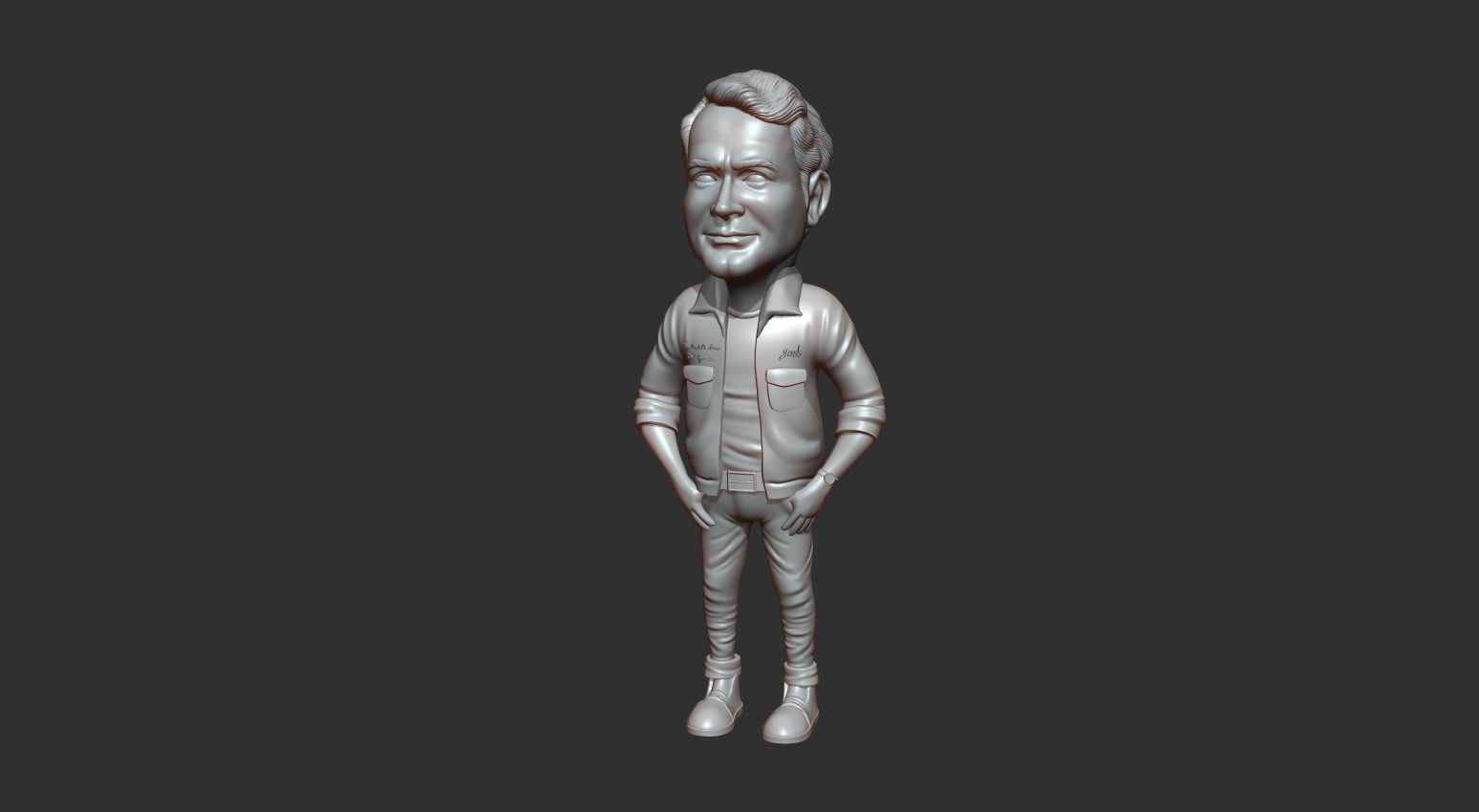 Terrance hill 3d caricature STL 3D print model_5