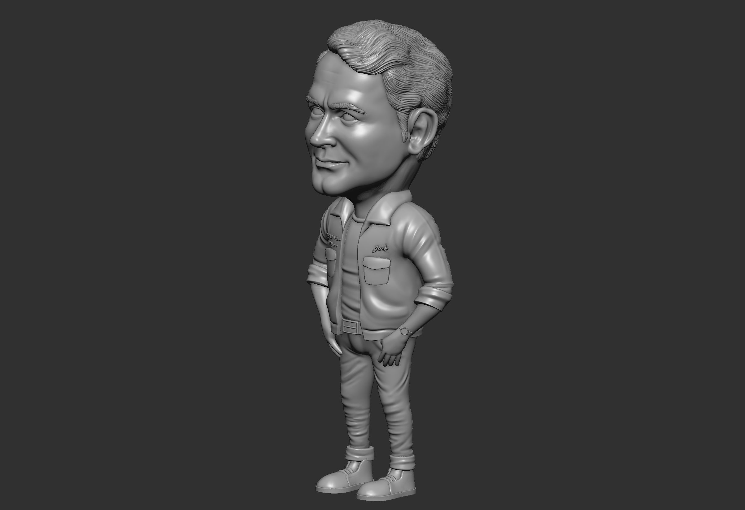 Terrance hill 3d caricature STL 3D print model_3