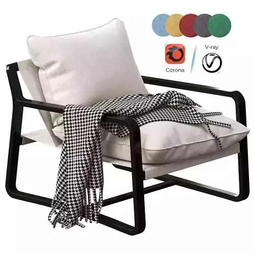 Coco Republic Bungalow Chair 3D model