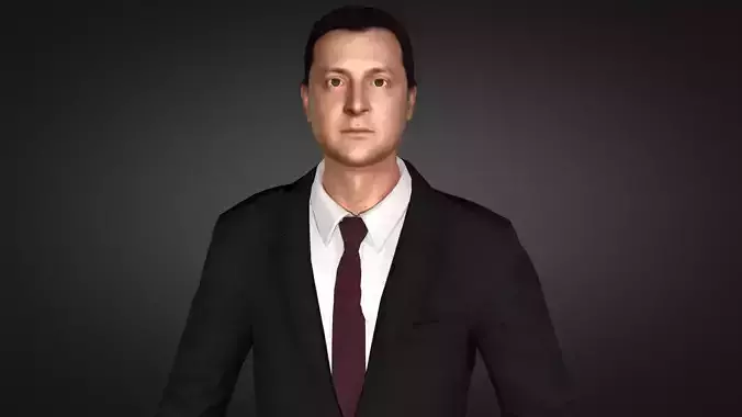Zelenskyy- Volodymyr zelenskyy Low-poly 3D model