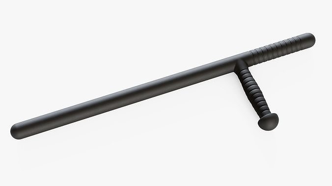 Police Baton Low-poly 3D model