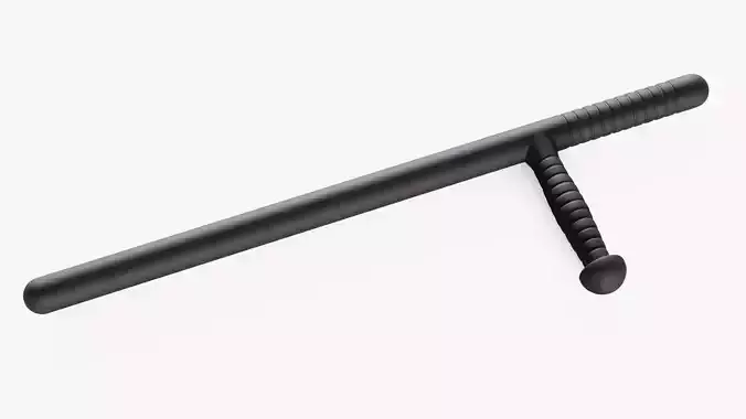 Police Baton Low-poly 3D model